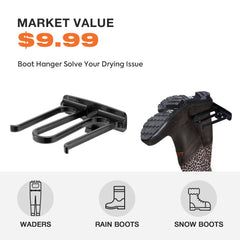HISEA Kids Chest Waders non-slip boots aid balance on wet surfaces.