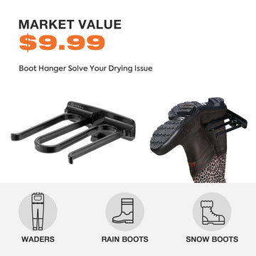 HISEA kids chest waders featuring non-slip boots for better grip