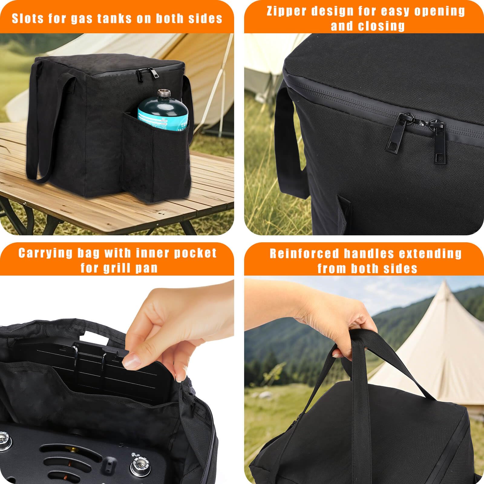 Hisencn stove stability with non-slip footpads keeps it secure on uneven ground.