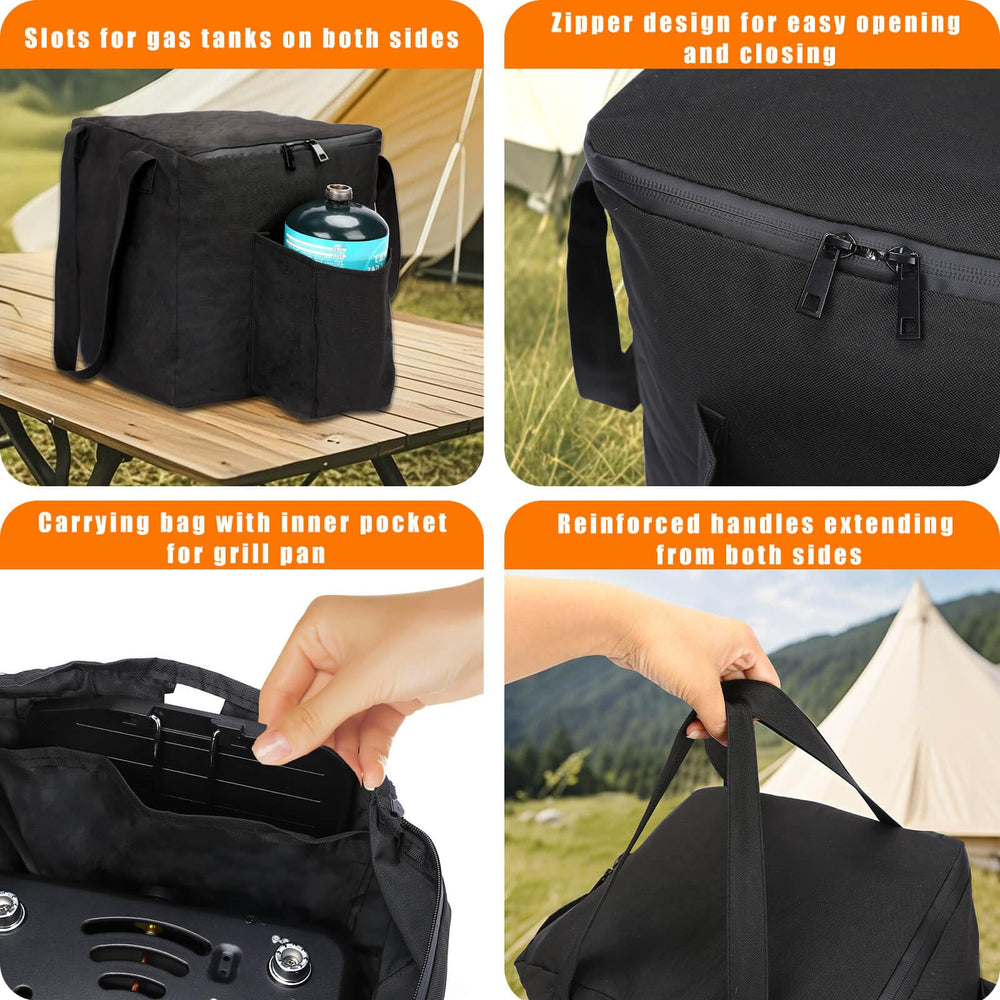 Hisencn stove stability with non-slip footpads keeps it secure on uneven ground.