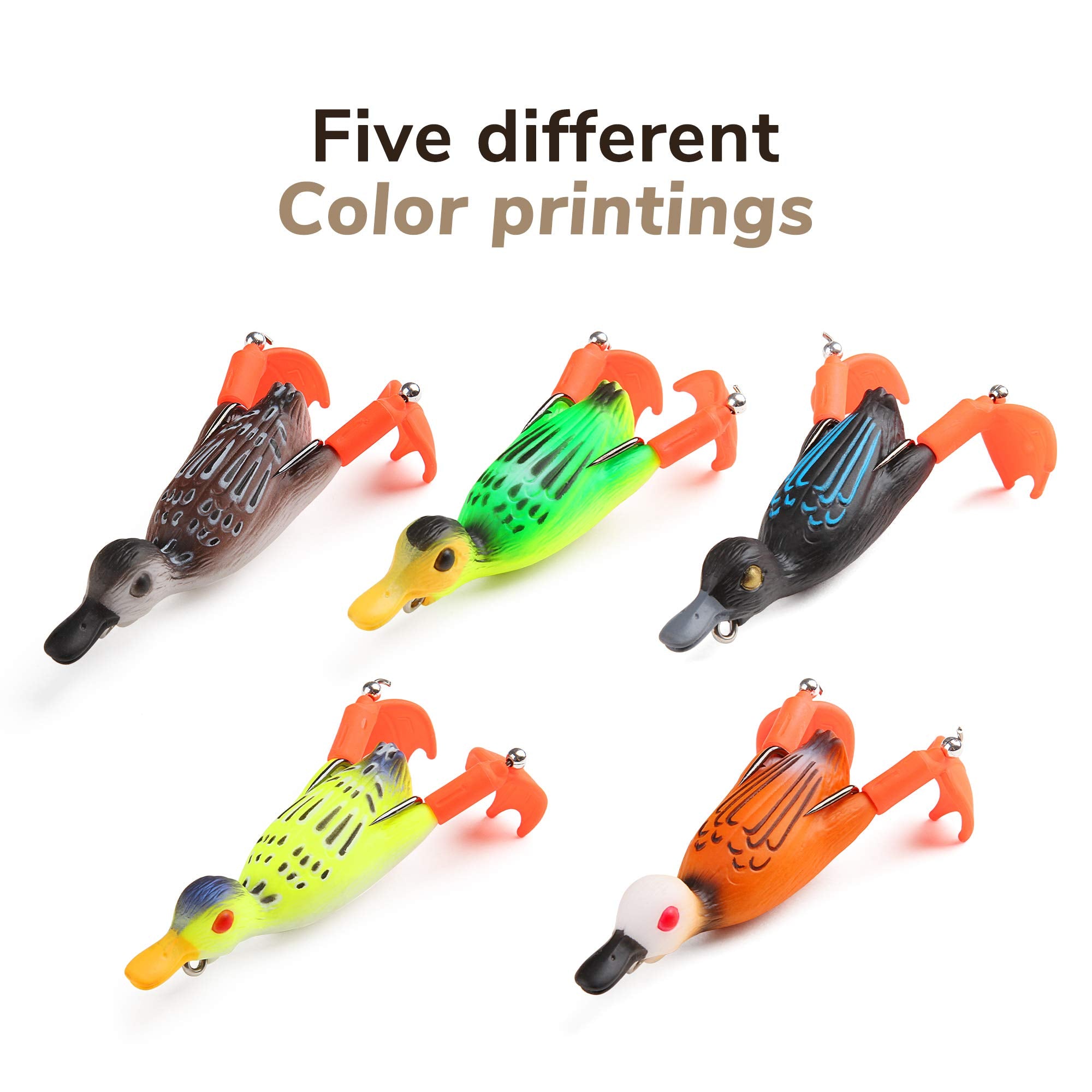 HISOO Bright colors attract larger fish in clear and murky waters