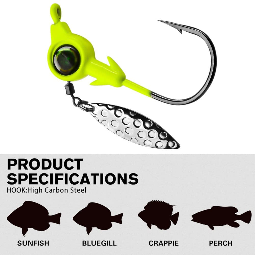 HISOO 10g white jig head depth-ready design for sinking into zones