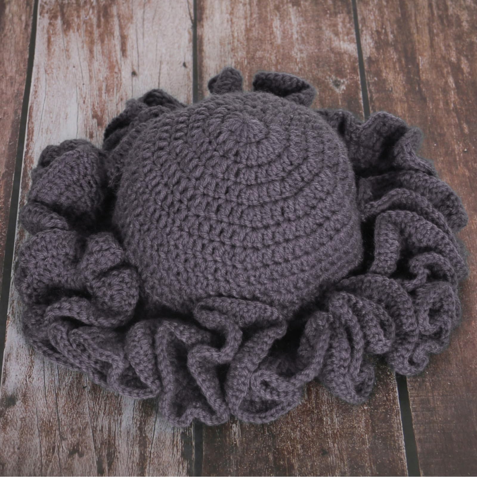Vibrant orange HISYI crochet hat for birthdays and outdoor activities