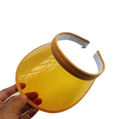 HISYI candy-color visor open top design keeps hair comfortable.