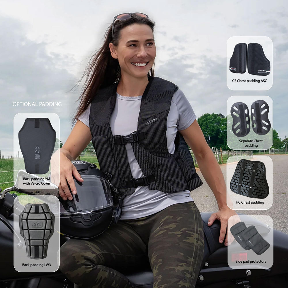 Hit-Air MLV Airbag Vest refill system shows quick CO2 canister replacement.