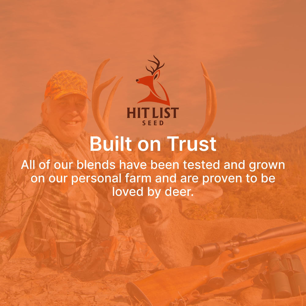 Hit List Seed protein-rich deer-plot growth in field