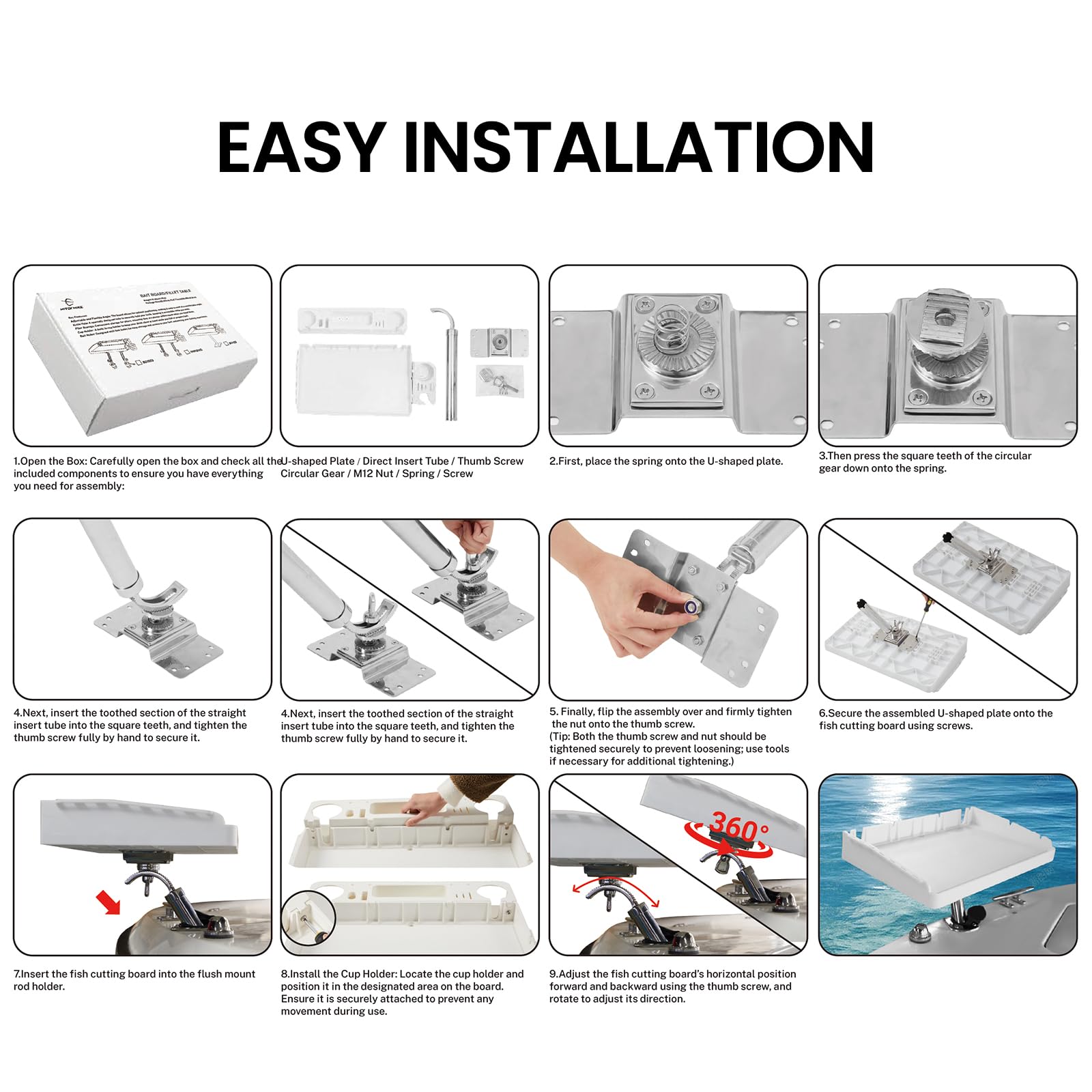 Complete installation kit with insert tube and mounting hardware