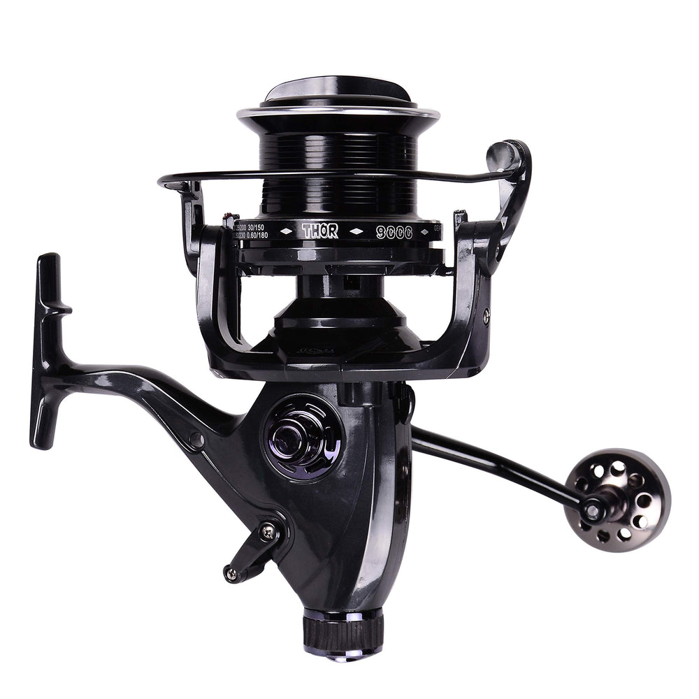 HiUmi carp reels front view showing sleek design for confident casting.