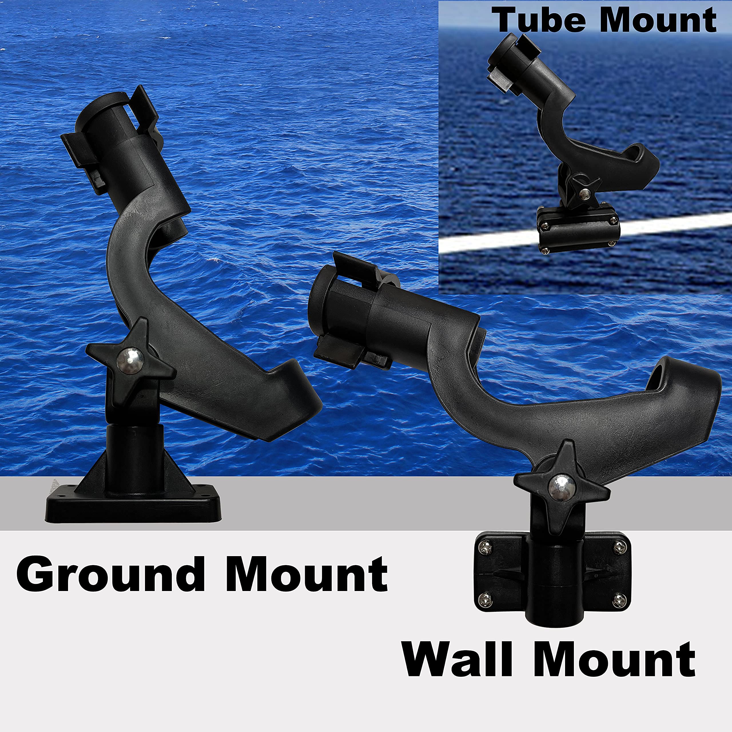 360-degree vertical and horizontal adjustment for optimal rod tip placement