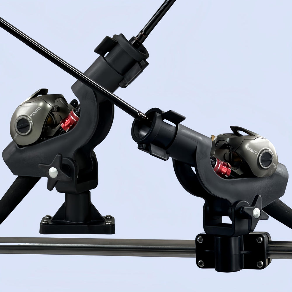 Compatible with baitcasting and spinning rods