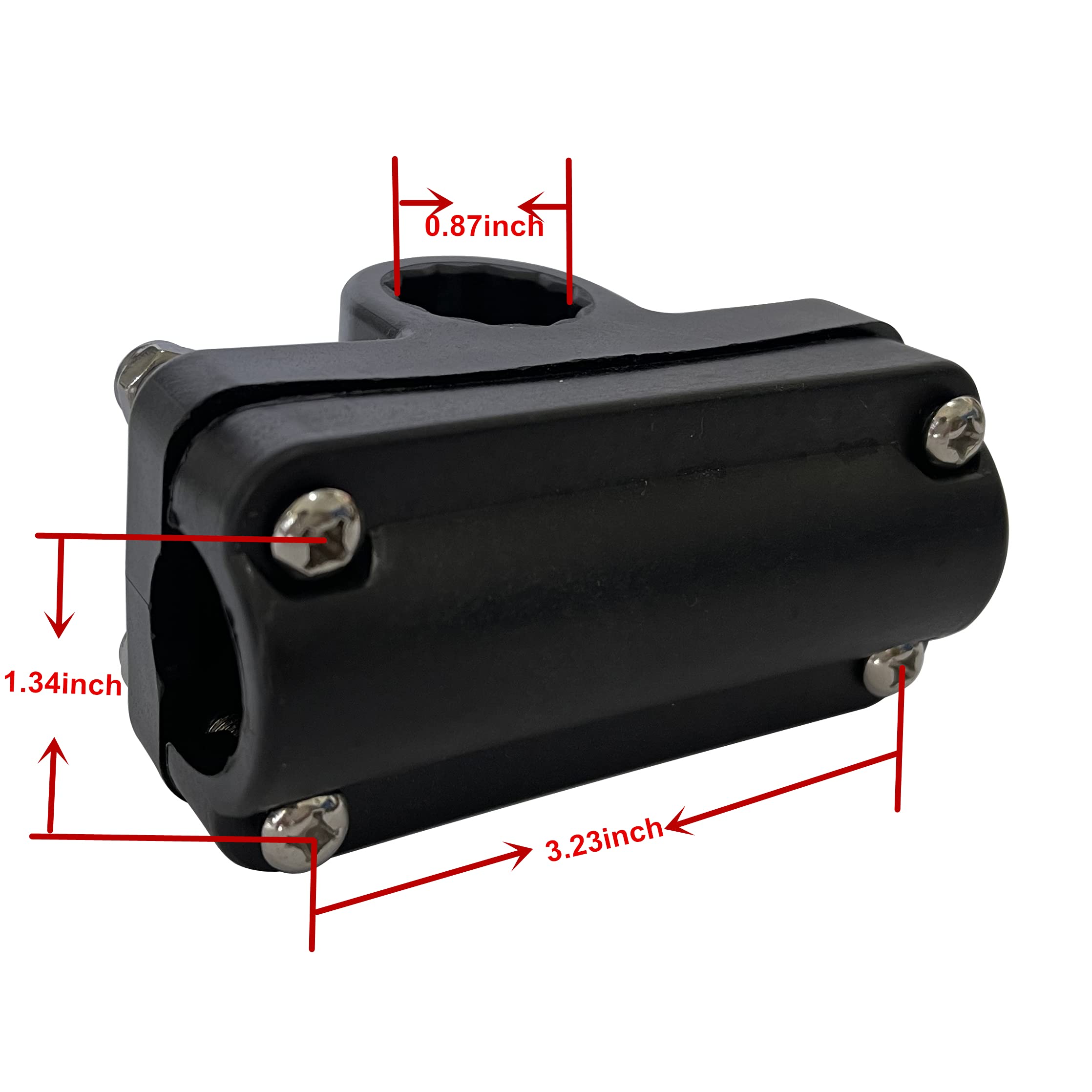 Plastic construction with a sleek finish and multiple mounting options