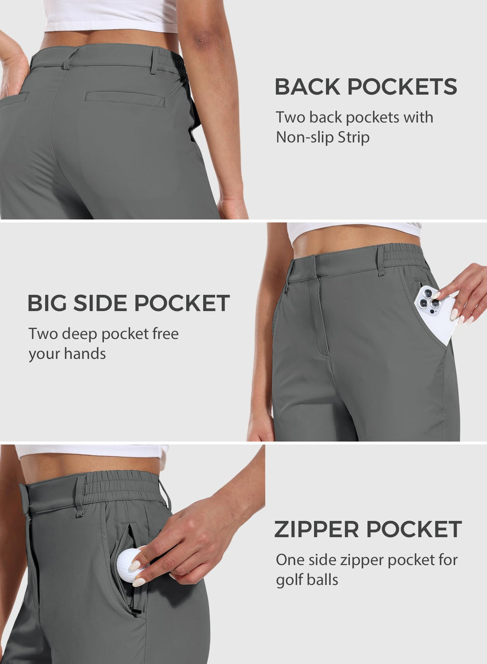 Hiverlay shorts side-zip pocket showing secure phone storage during travel or workouts.