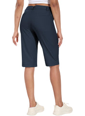 Hiverlay women's golf shorts back patch pockets for additional storage on outdoor activities