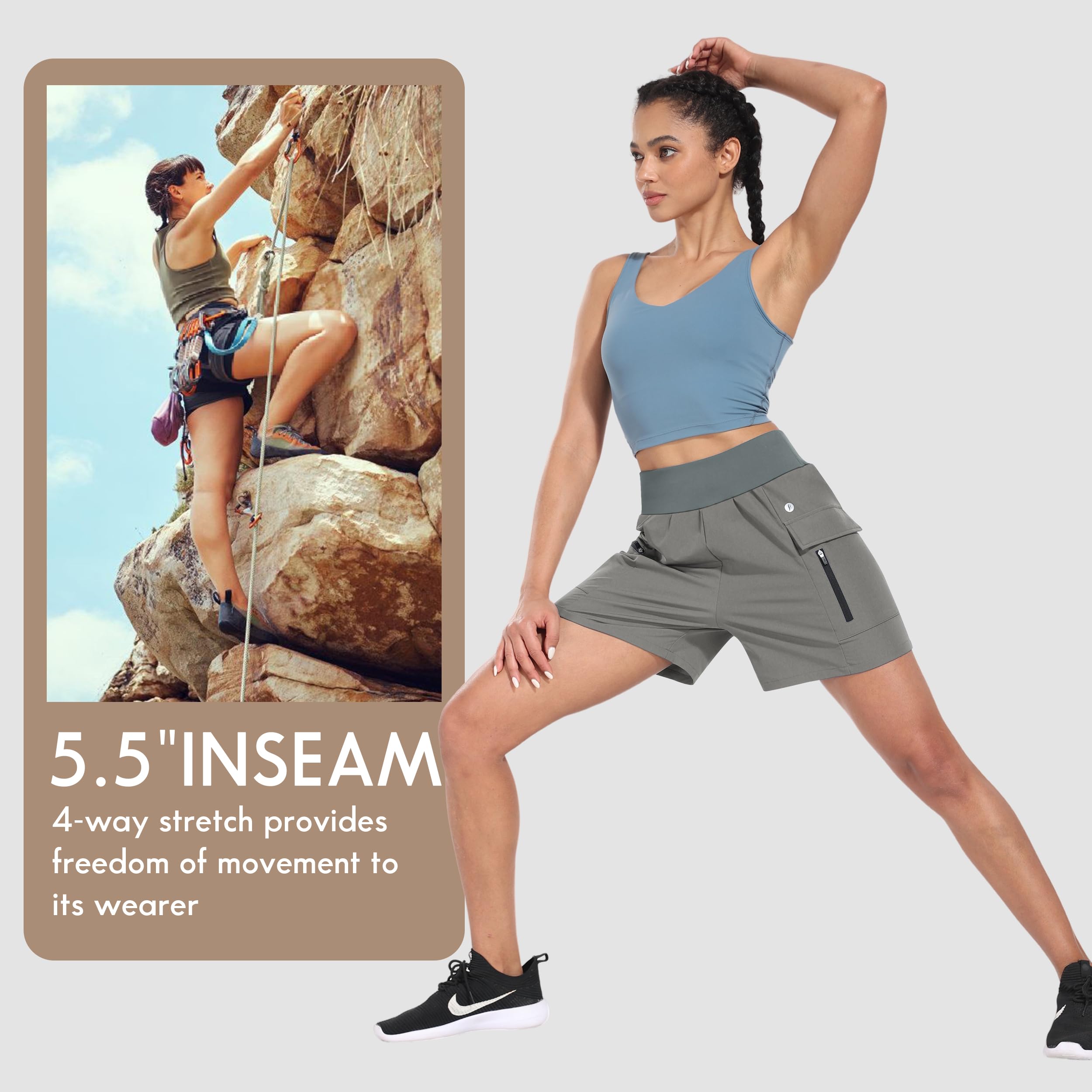 Hiverlay shorts knitted waistband close-up emphasizing comfort and adjustability