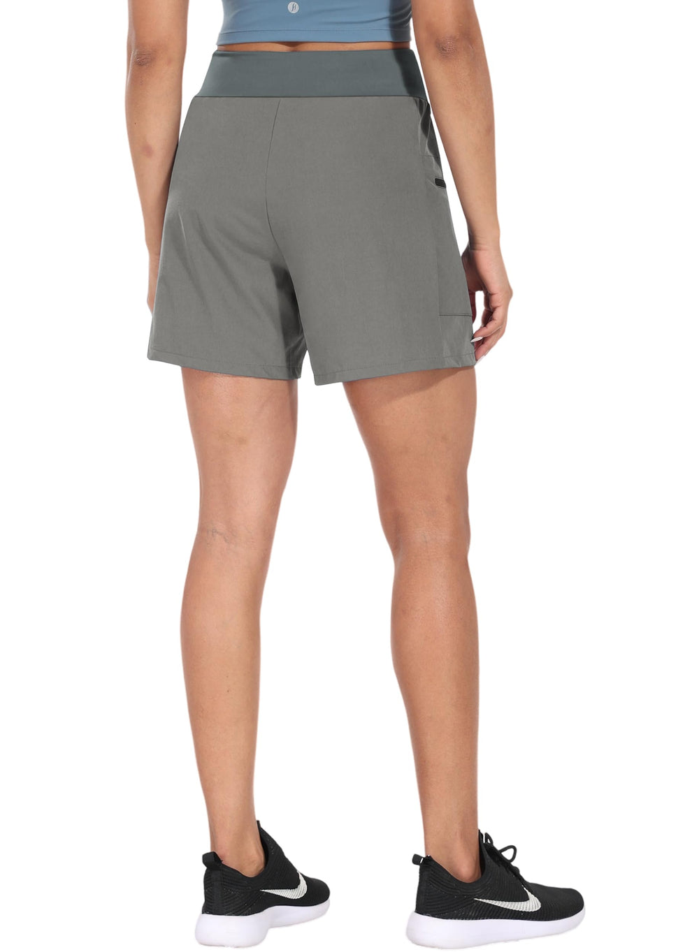 Hiverlay shorts zip-pocket detail for secure phone or key storage