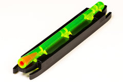 HIVIZ M-Series front sight mounted on a ribbed shotgun for quick target acquisition