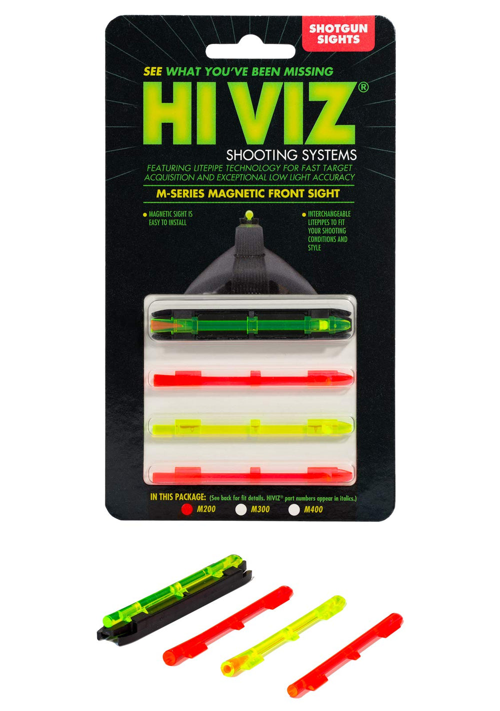 HIVIZ two-tone LitePipe providing versatile sighting options