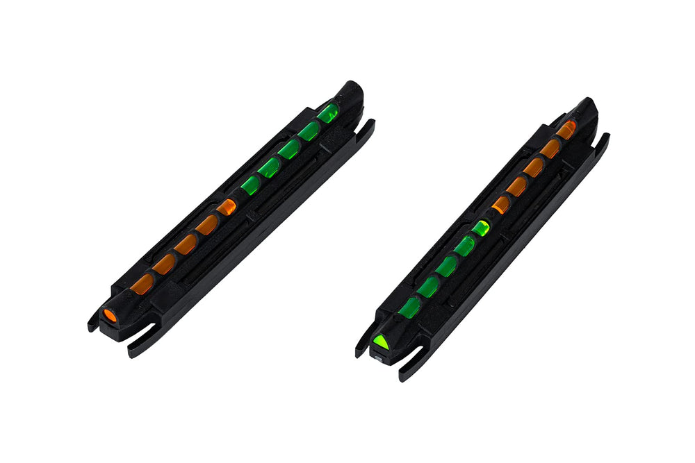 HIVIZ Model 300 two-in-one sight mounted on a shotgun rib