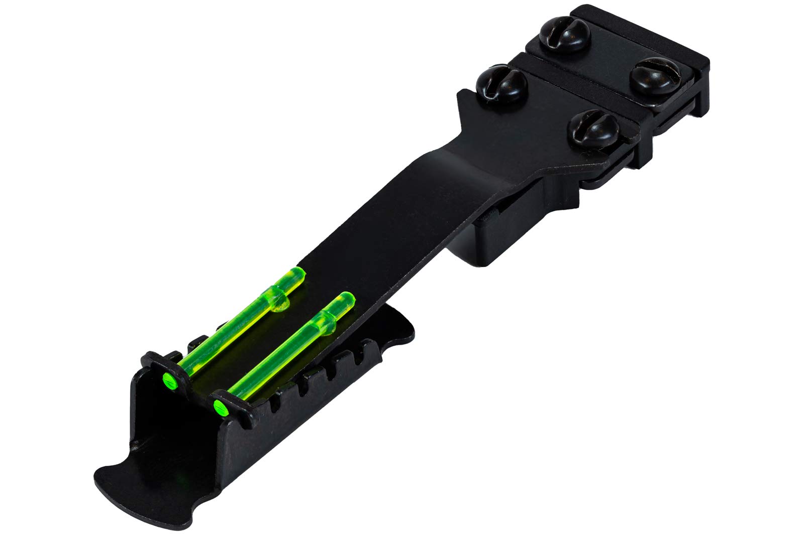 Hi-Viz rear turkey sight large with green LitePipes for bright hunting visibility.