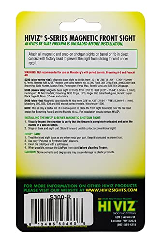 Magnetic base attachment for HIVIZ S-Series front sight