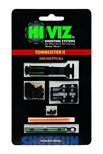 HIVIZ Tombuster II rear green LitePipe for bright, quick alignment