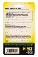 HIVIZ Tritium LitePipe illumination provides 24-hour visibility without batteries.