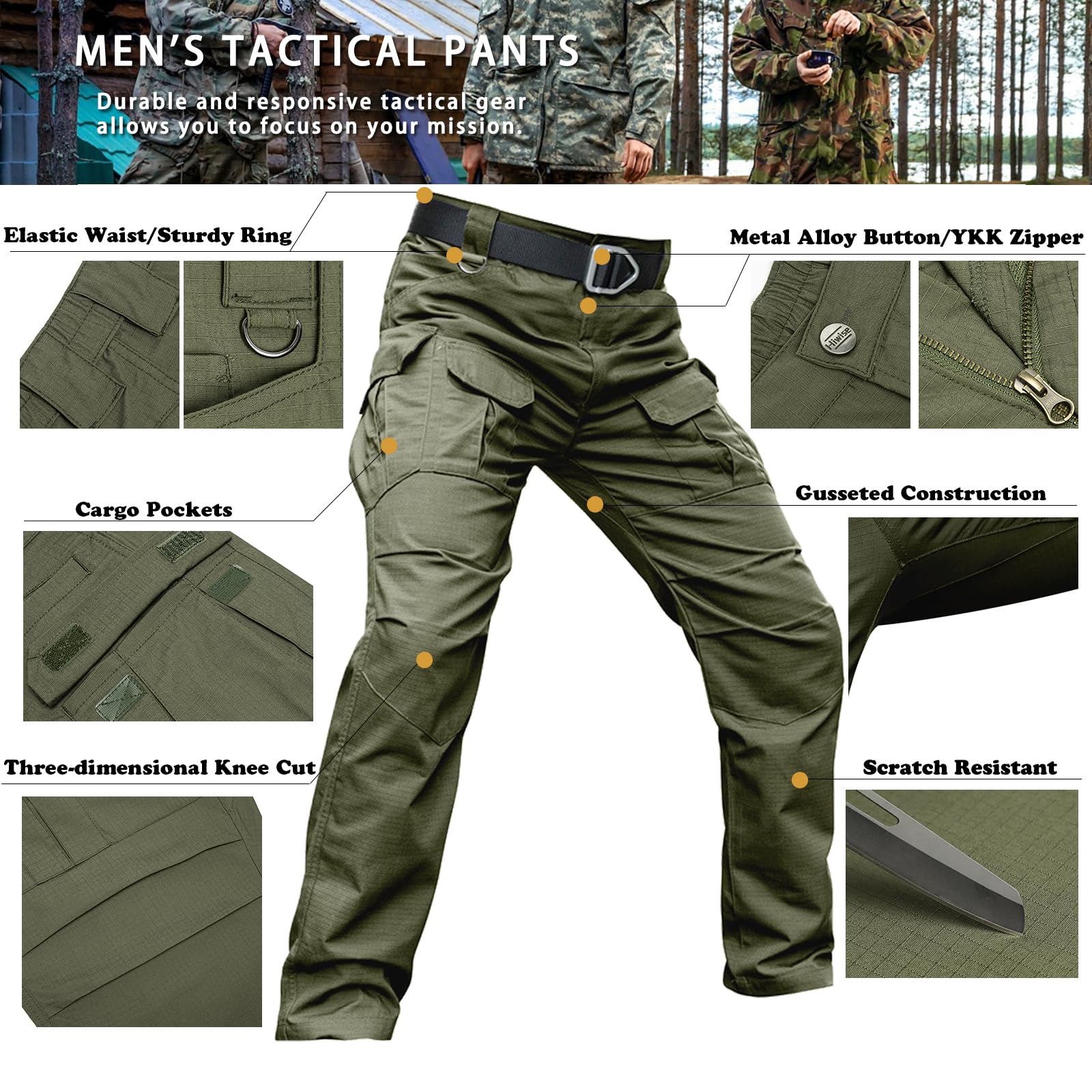 Hiwise pants include D-ring for keys and essentials