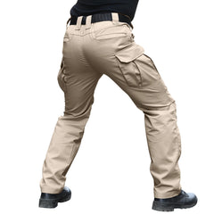 Hiwise men's stretch tactical pants elastic waistband supports secure comfort during movement