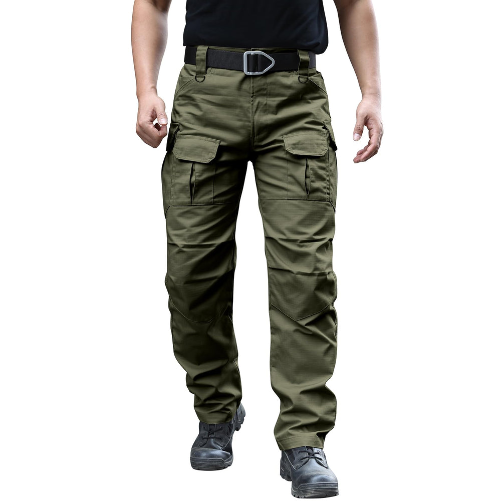 Hiwise men's stretch tactical pants cargo pocket layout for tools and gear