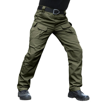 Hiwise men's stretch tactical pants with ripstop fabric for rugged outdoor use
