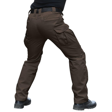 Hiwise men's stretch tactical pants side pockets layout for easy tool access.