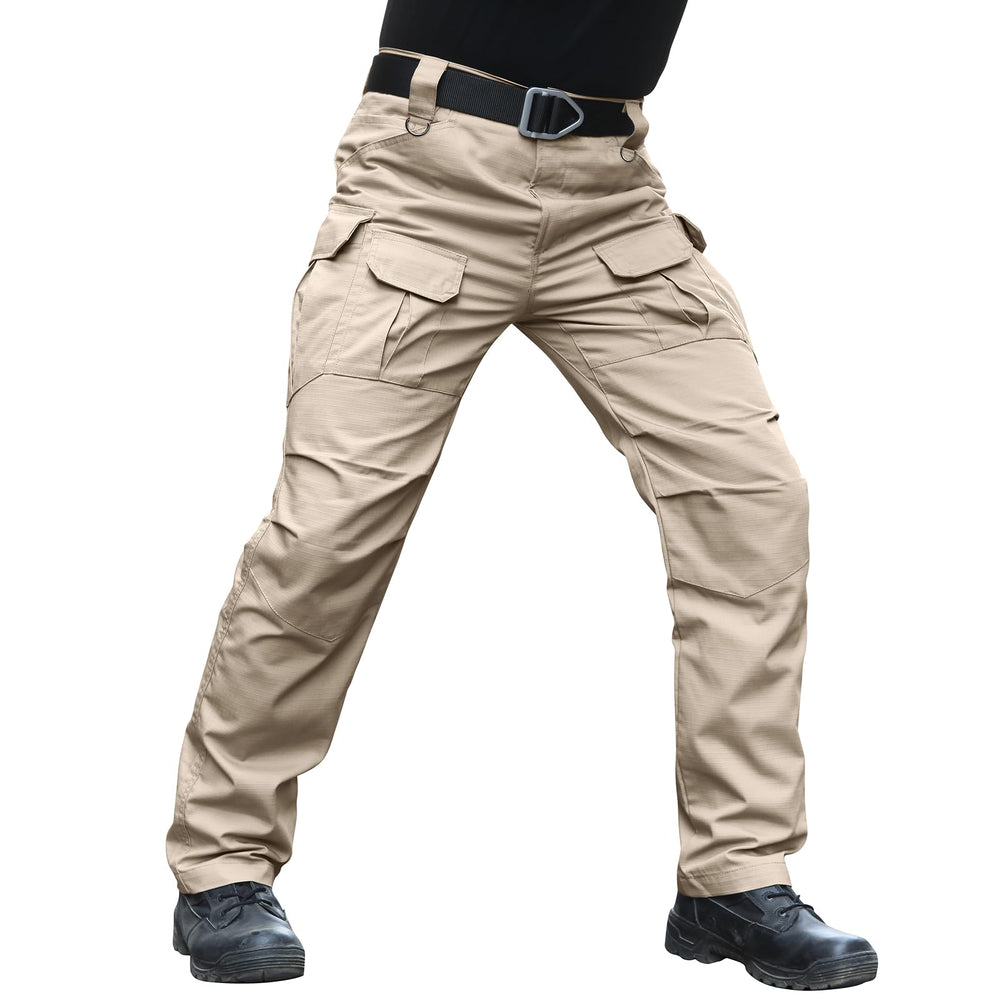Hiwise men's stretch tactical pants with water-resistant ripstop fabric for rugged outdoor adventures