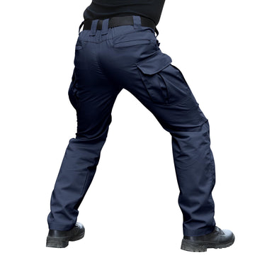 Hiwise pants front pockets showcase practical cargo storage in navy cargo pants