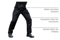 Hiwise multi-pocket design with front slant and back pockets for tools