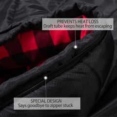 HiZYNICE XXL sleeping bag measures 90 by 39 inches, ideal for tall campers.