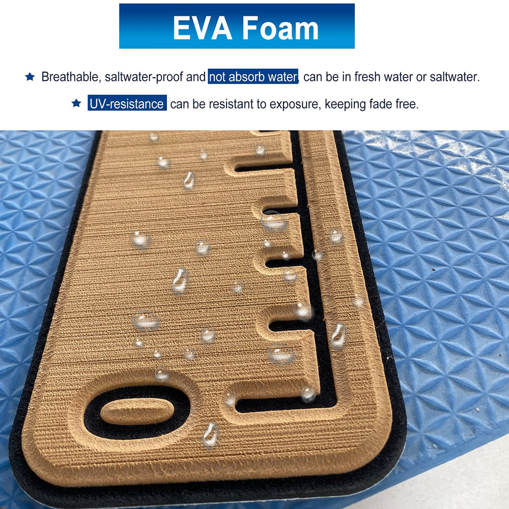 Hjdeck adhesive-back fish ruler closeup demonstrates strong, easy mounting