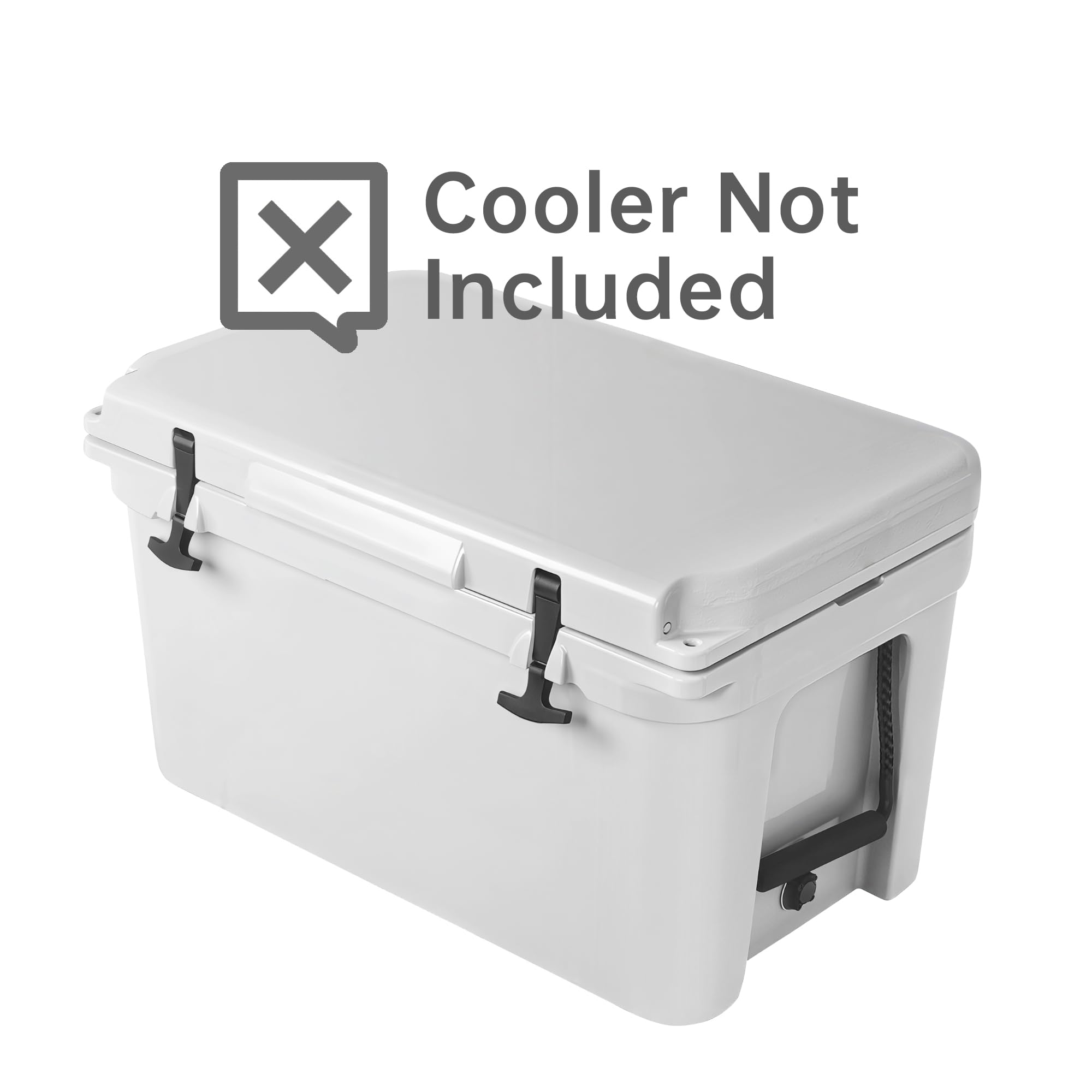 Hjdeck cooler pad in dark brown color complements most RTIC coolers.