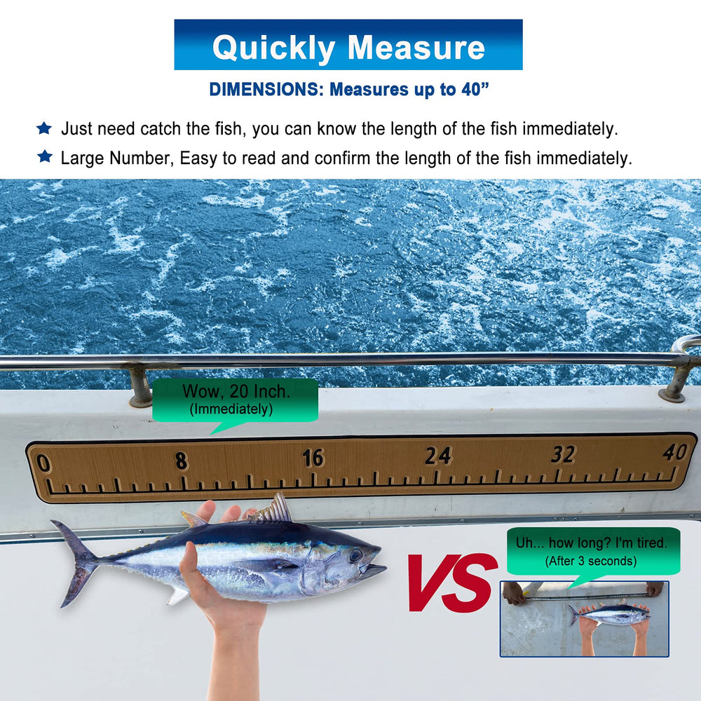 Hjdeck EVA foam fish ruler waterproof material highlights durable, fade-free readability