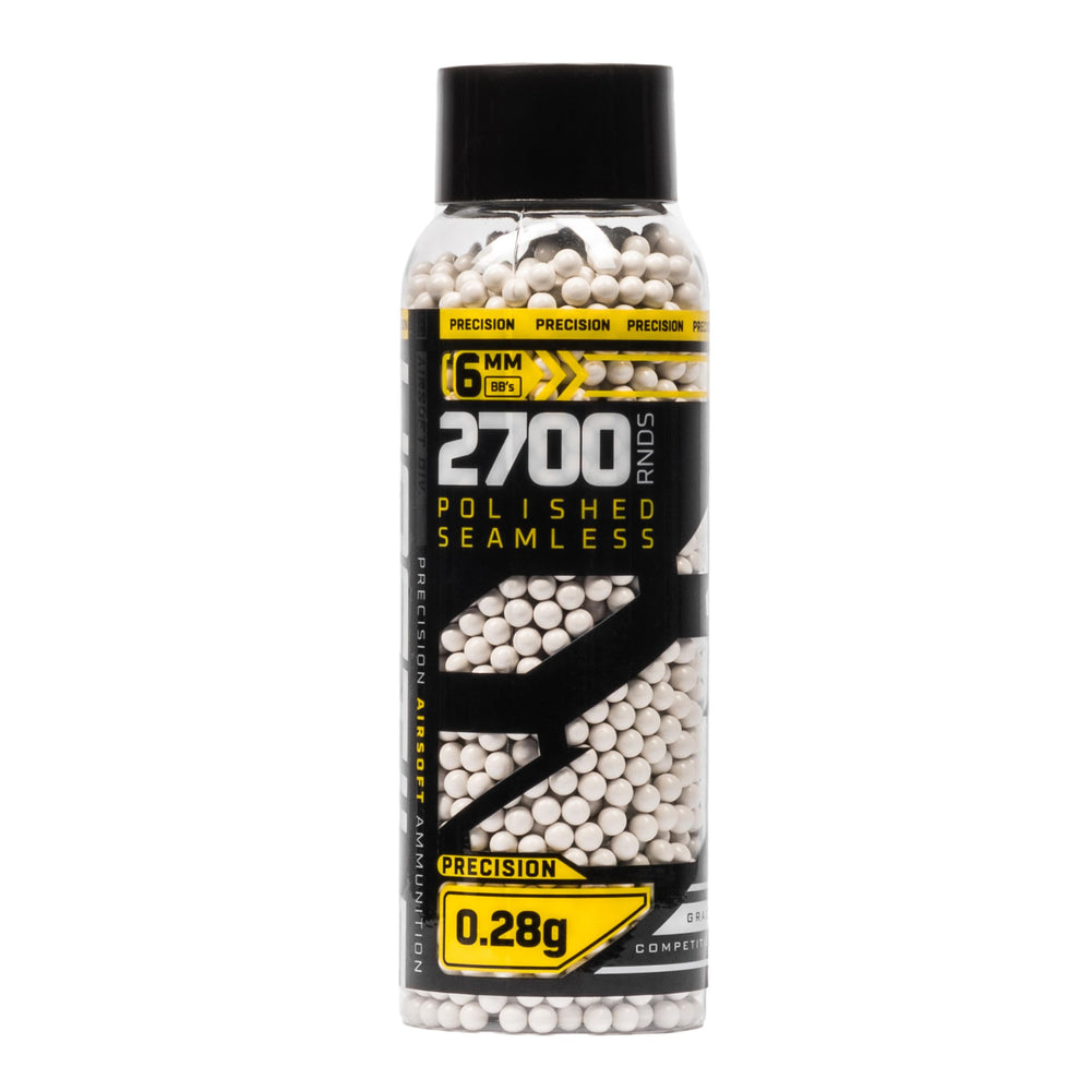 HK Army Hostile Precision BBs polished finish for smooth feeding and reliable performance.