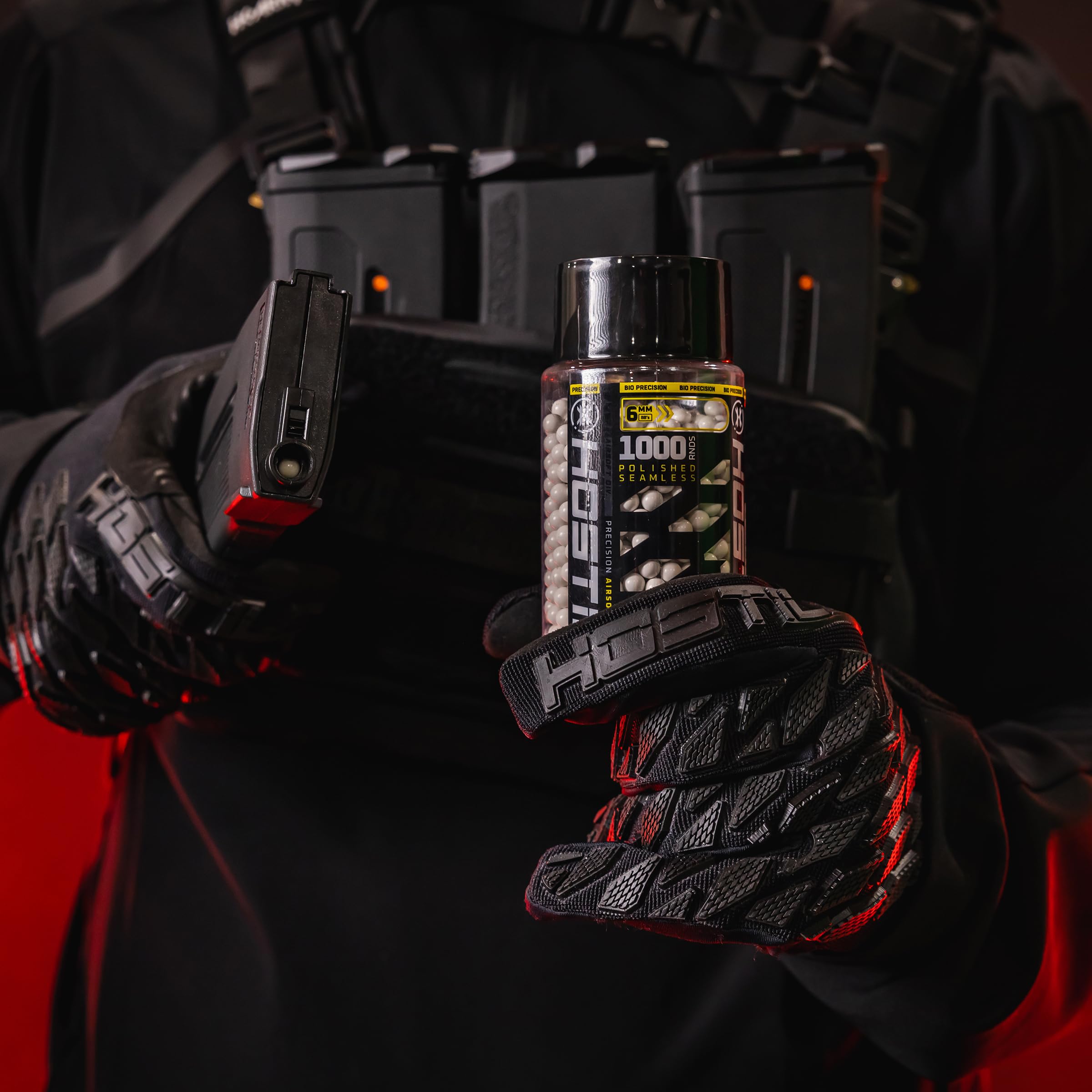 HK Army Hostile Bio BBs seamless design for uniform flight behavior