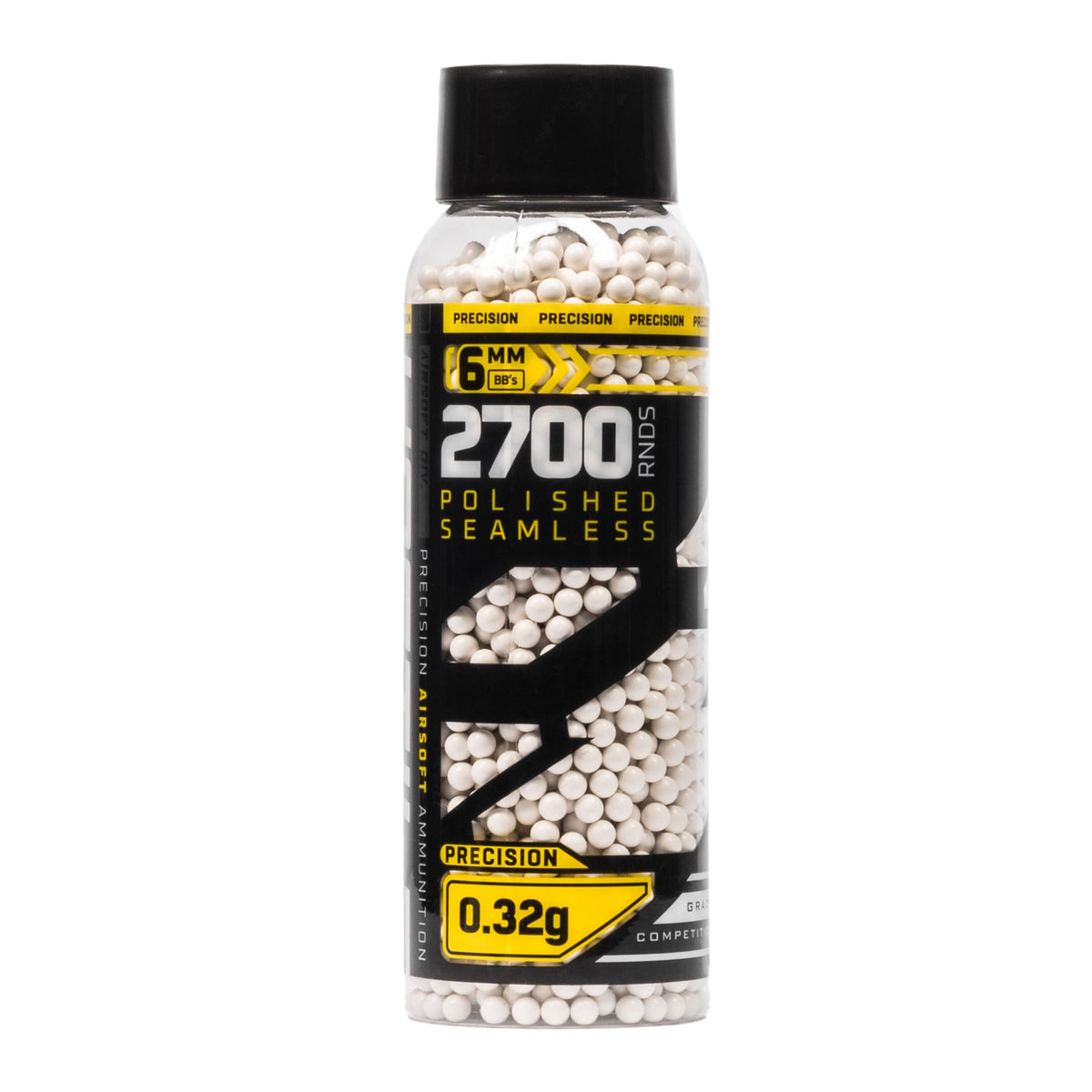 HK Army Hostile Precision BBs 6mm 20g bottle with smooth finish for reliable feeding.