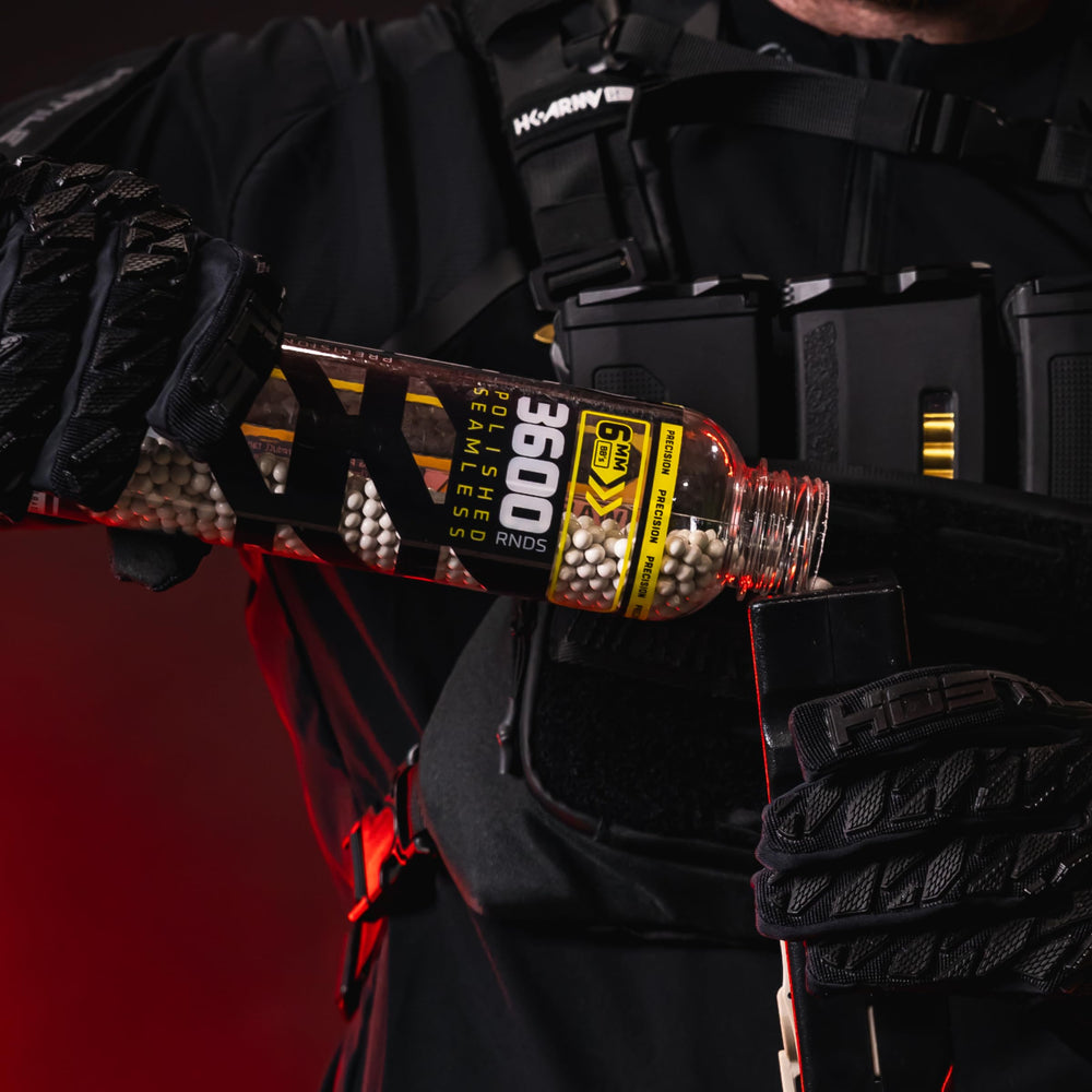 HK Army Hostile BBs available in multiple weights for field tuning.