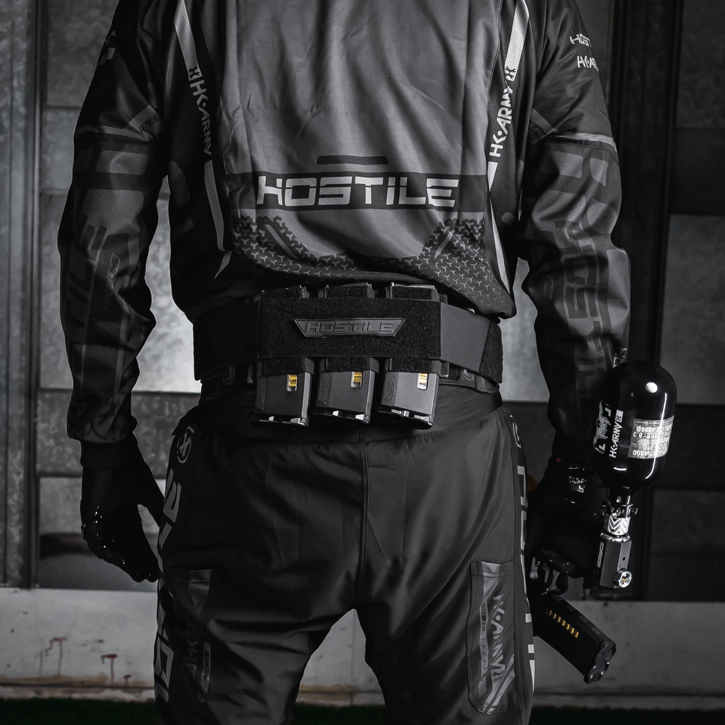 HK Army Hostile SpeedFlex Belt back view highlights removable padding for comfort