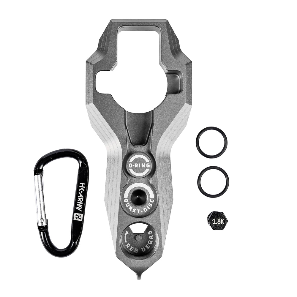 HK Army Tank Regulator Multi-Tool pewter shows a compact design for fast regulator access.