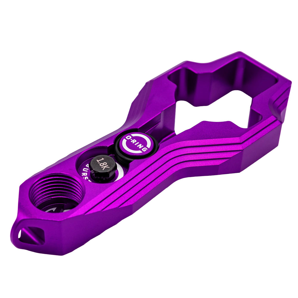 HK Army Tank Regulator Multi-Tool Purple in-use with regulator and gear belt rig.