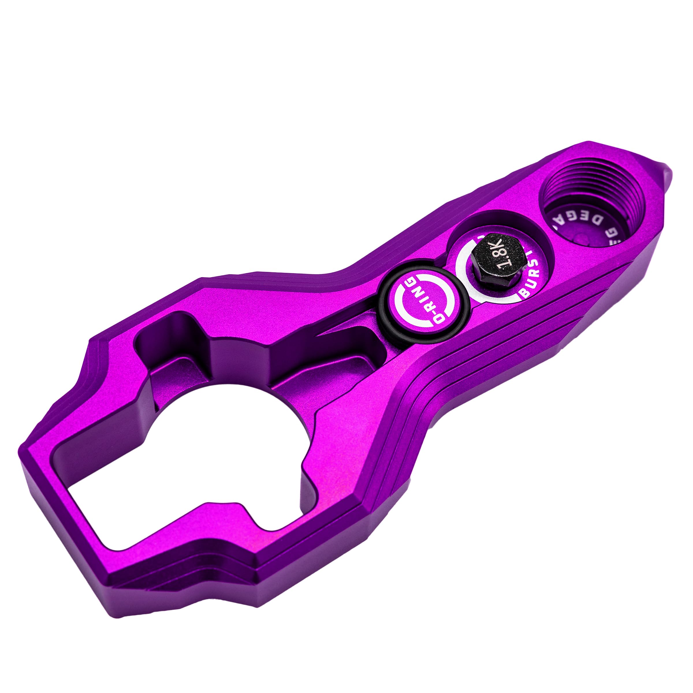 HK Army Tank Regulator Multi-Tool Purple compact and portable with carabiner for on-the-go gear.