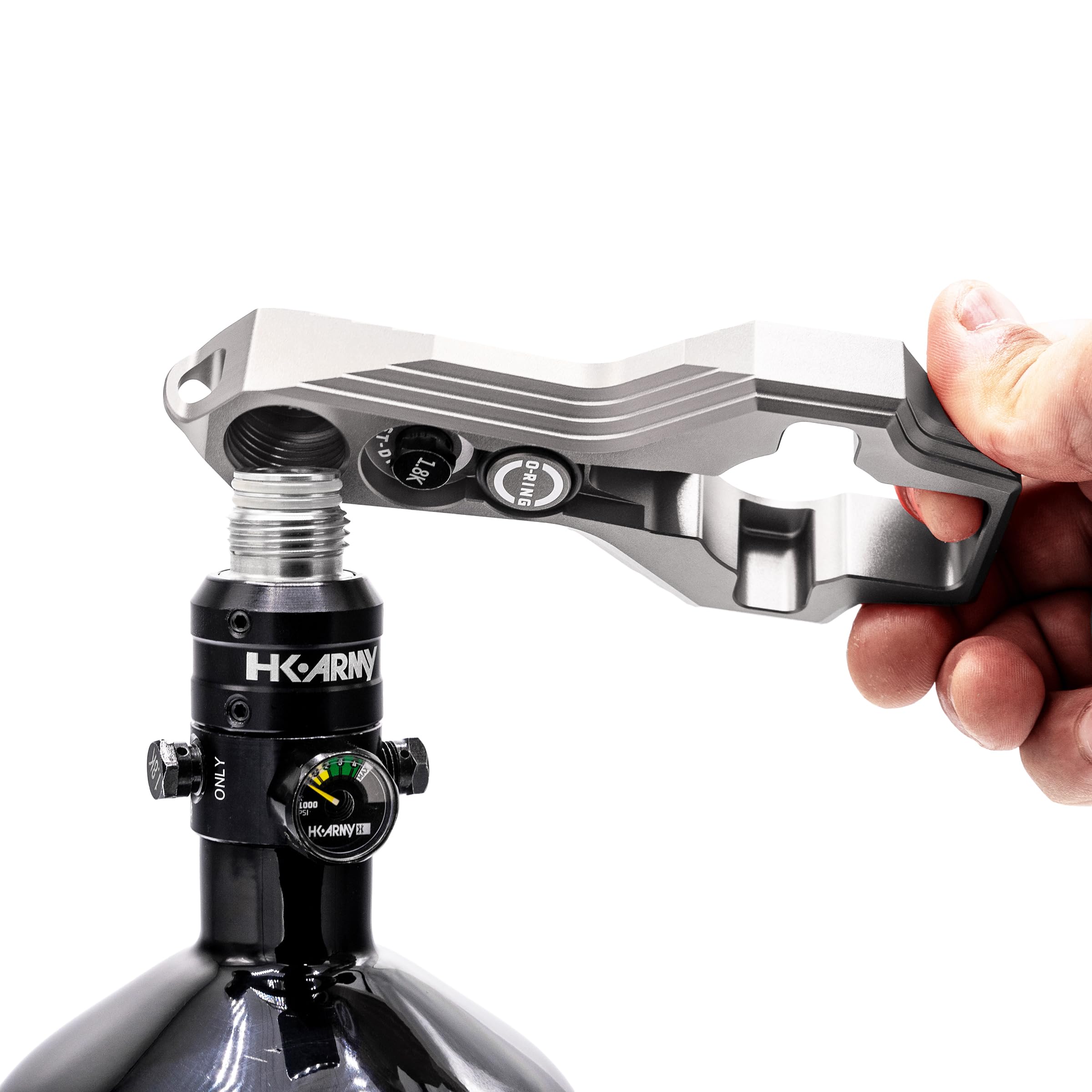 HK Army Tank Regulator Multi-Tool vice-ready design for extra torque during tasks.