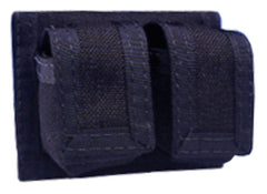 HKS 100-B Cordura Case in black, compact and durable for speedloaders
