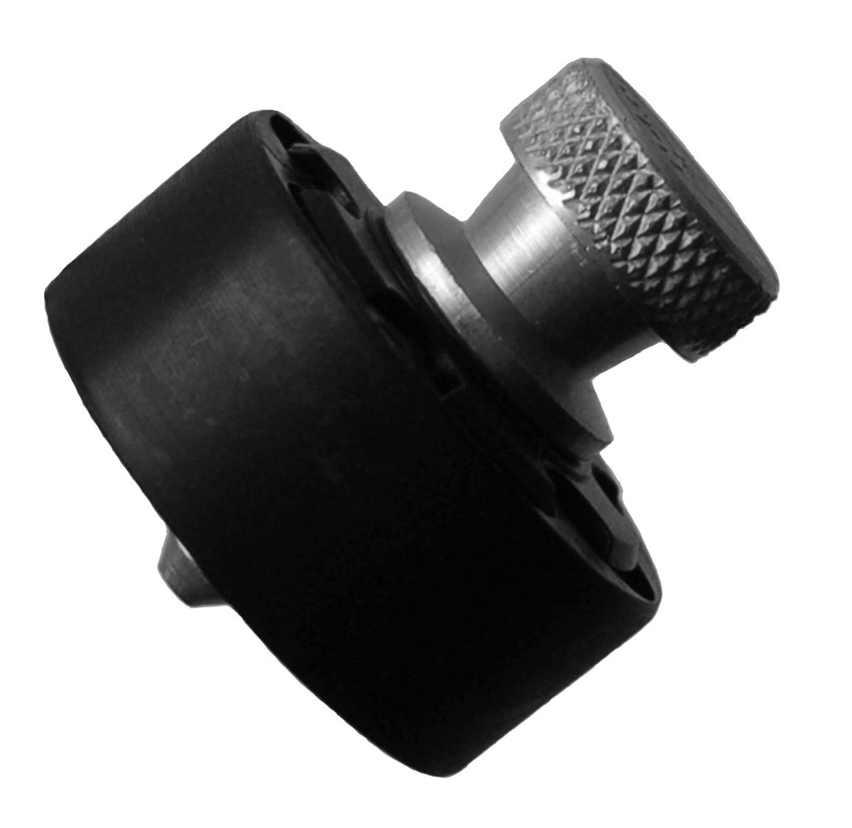 HKS PYA revolver speedloader for Colt Python black finish, front view