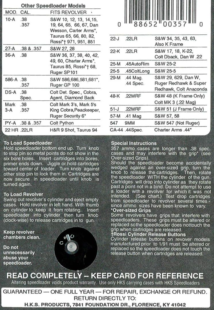 Speedloader mechanism for .38/.357 Colt Python close-up